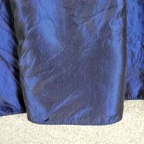 J.R. Nites by Caliendo Taffeta Maxi Skirt Womens 10 Blue Pleated A