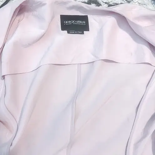 Giorgio Armani Vintage Cropped Pink Zip Jacket