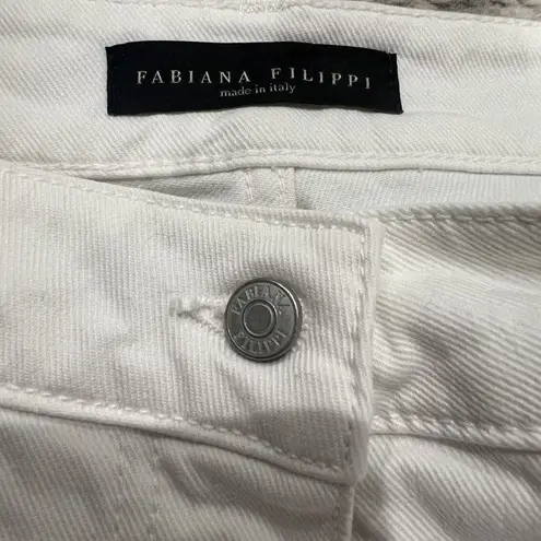 fabiana filippi loose fit Silver beaded cuff jeans Size 4 / XS