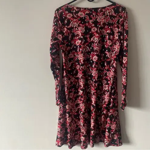 Allison Brittney NWT Allison/Brittany Long Sleeve Floral Mini Dress