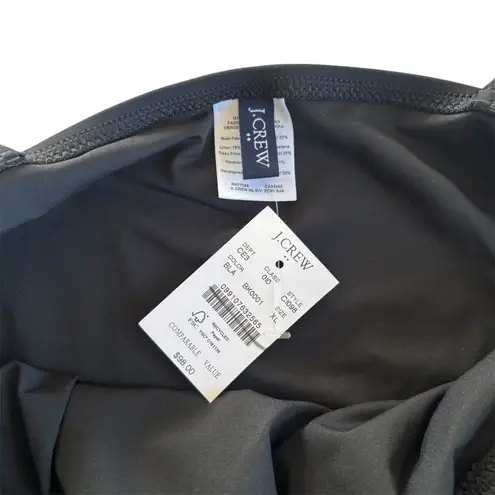 J.Crew Classic Black Ruched V