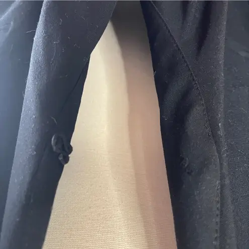 Bisou Bisou Black Ruffle Trim Women’s Vest, XL