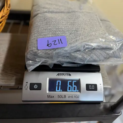 barney's new york Barney’s XS Cashmere Heather Gray Sleeveless Sweater Cardigan Waterfall Neutral