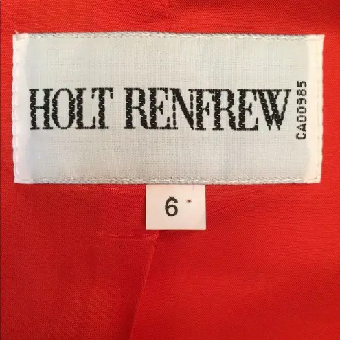 🆕 Red Satin Blazer by Holt Renfrew🔥 Size 6