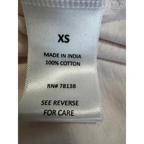 The Vermont Country Store Long Sleeve Cotton Nightgown Pale Pink Size XS