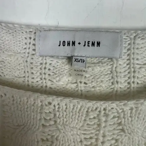 John + Jenn Atlas Fringe Sweater Revolve Pullover Fringe Boho Size XS EUC