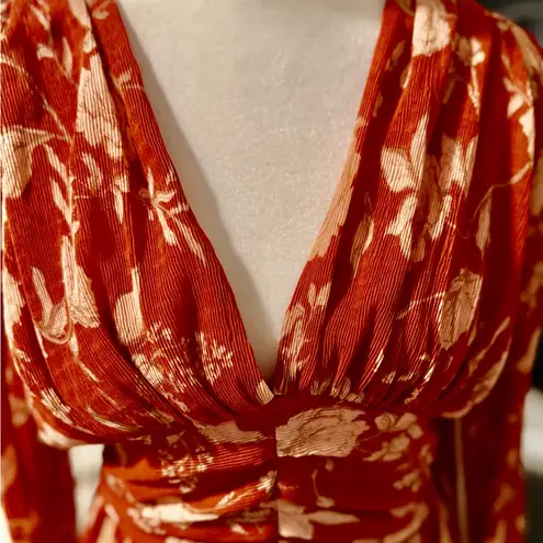 Lumiere Rust Orange Floral V