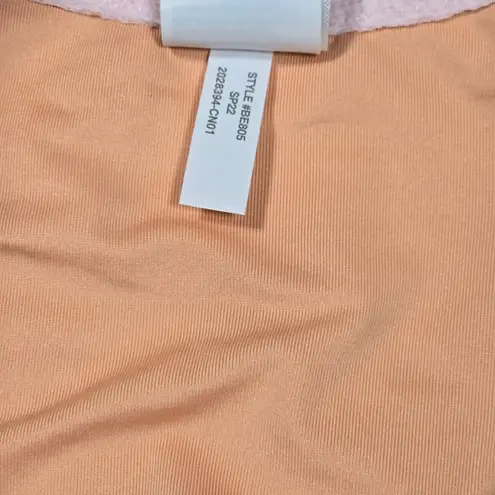 J.Crew  Ribbed curved-waist cheeky string bikini bottom in‎ Pale Blossom S NWT