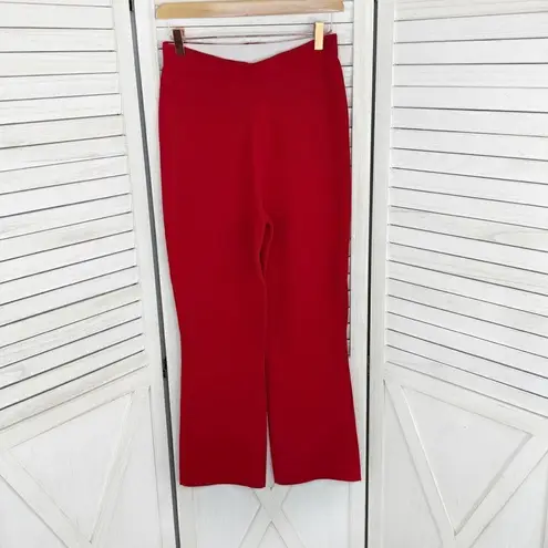 Tuckernuck Crop Pants Compression Knit Ashford Red Small Pull On High Waist - Image 3