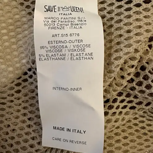 Vintage 90s Y2K Save The Queen Western Horse Punk Bodycon Striped Dress XXL Brown