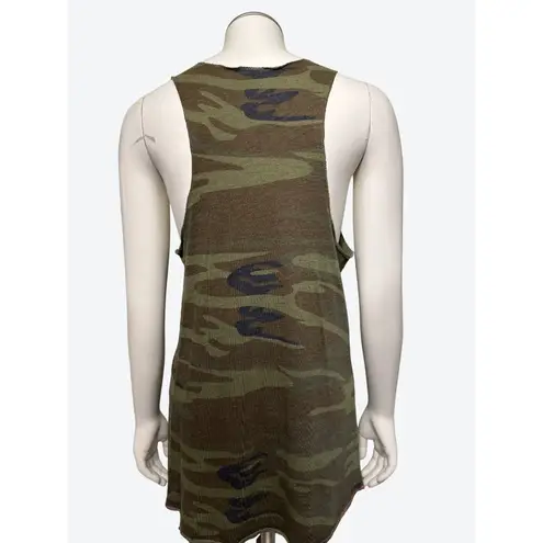 Alternative earth Racer Tank Speed Lab Camouflage Scooped Neck Tank Top Size LG