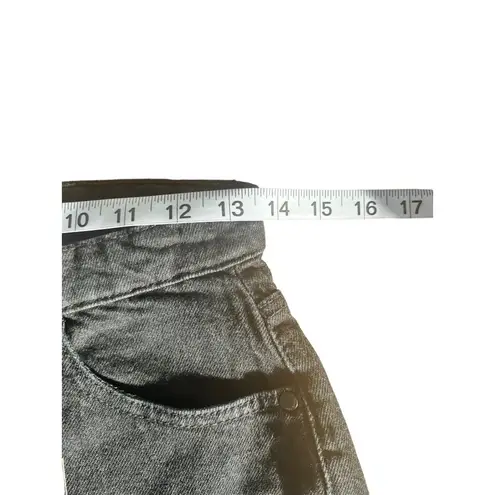 Buffalo David Bitton Womens Black Lulu Denim High Rise Mom Shorts