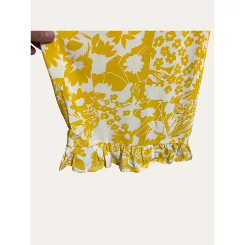 Faithfull the Brand Kasbah Jumpsuit in Jasmine Yellow Hestia Floral Size 4