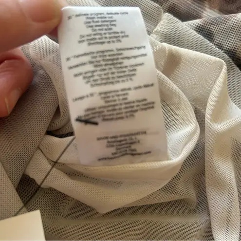 Baum und Pferdgarten animal print midi length square neck Tent Dress size XS Brown