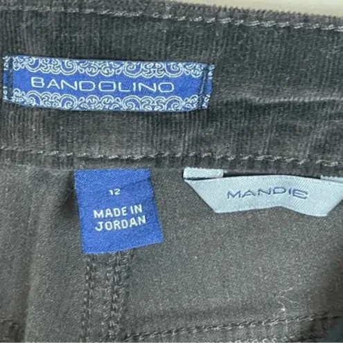 Bandolino MANDIE Black/Brown Corduroy Pant, Size 12