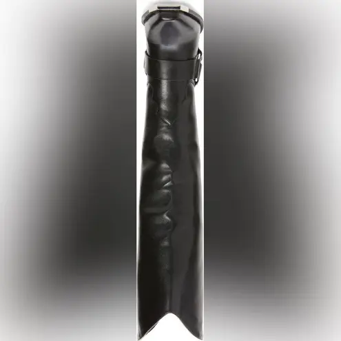 AZALEA Wang Lincolnpark Western Boot 7.5 Knee High Moto Black