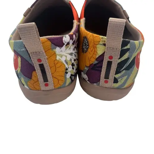 Unitravel Toledo Slip On Canvas Shoes Ladies Size 6.5 US / 37 EU Marigold Print Orange