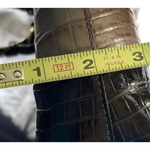 Brahmin Mercury Crescent Textured Leather Medium Asher Satchel Bag Purse