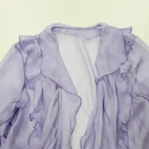 Song of Style Ines Sheer Top in Violet Purple Size M