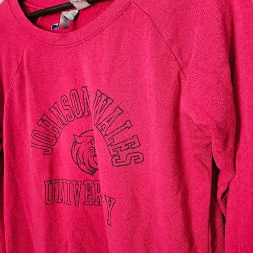 MV Sport Johnson & Wales University Pink Crewneck Sweatshirt Women’s Large JWU