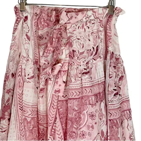 Mii Collection The Lata Tapis Volant Skirt Size Small NWT Pink