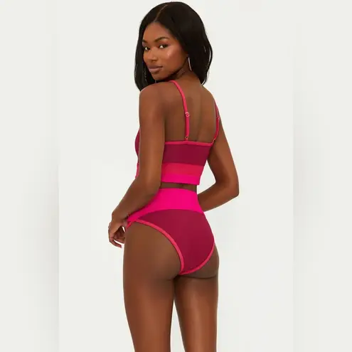 Beach Riot Eva Top Berry Sorbet Colorblock, Size Large , $98