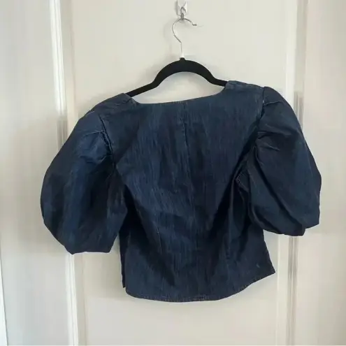 frame denim  Nina Crop Blouse Size XS