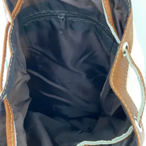 Ecuador Woven Backpack Brown