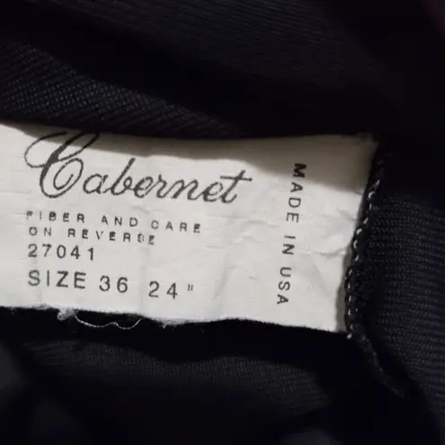 Cabernet 36 Full Black Lace Trimmed Slip Size M