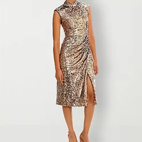 NWT Clover & Sloane Women’s Sleeveless Sequin Midi Sheath Dress