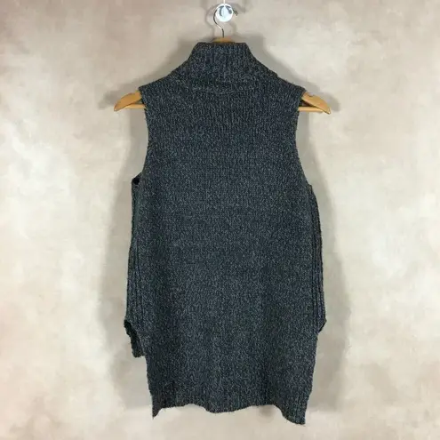 LORD & TAYLOR Sleeveless Turtleneck Sweater NWOT XS Gray