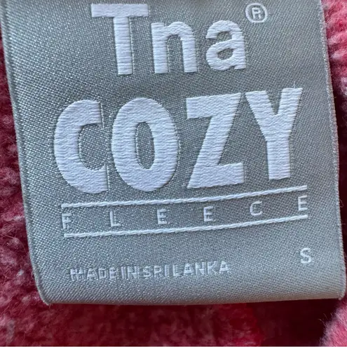 Tna COZY Fleece Sweatpants Joggers in Red Size S