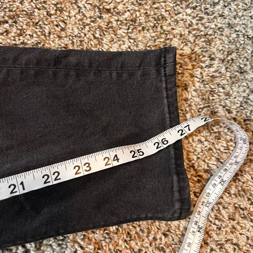 American Eagle Stretch Mom Jeans Womens Size 6 Short Black Wash Denim