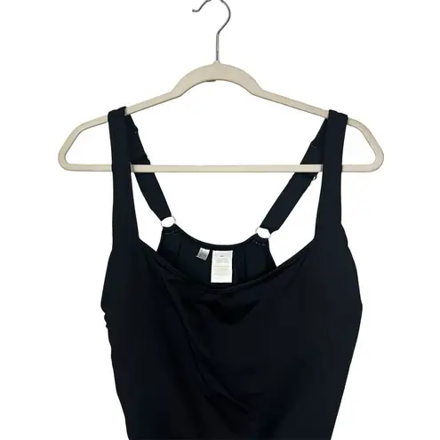 Anne cole Women's Plus 18W Black Square Neck One Piece Swimsuit