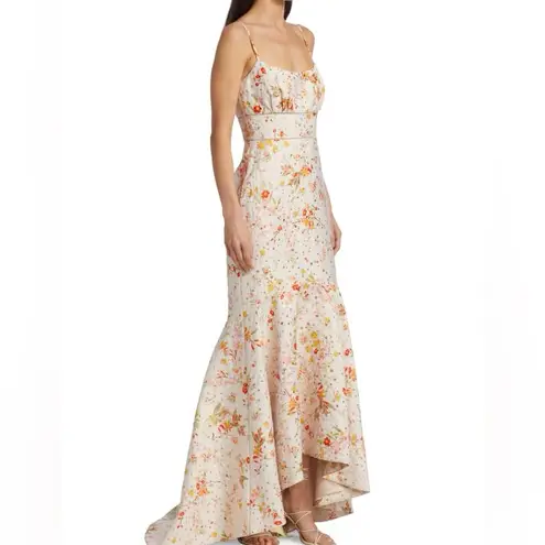 Monique Lhuillier Wildflower Jacquard Mermaid Gown Dress