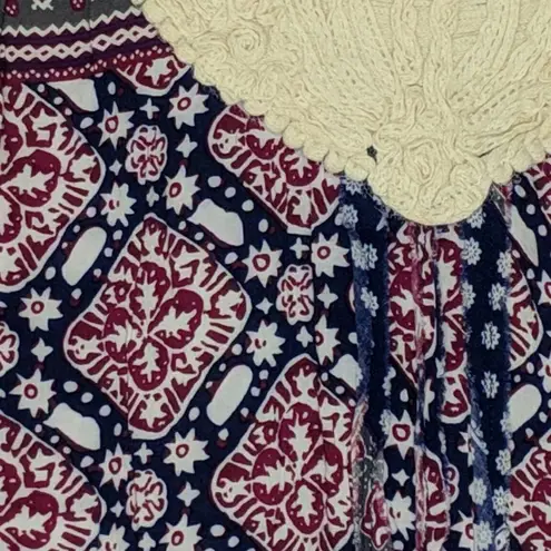 Anthropologie Anthro Tiny Santa Clara Tank Multicolor Crochet Scoop Neck Sleeveless S - Image 4