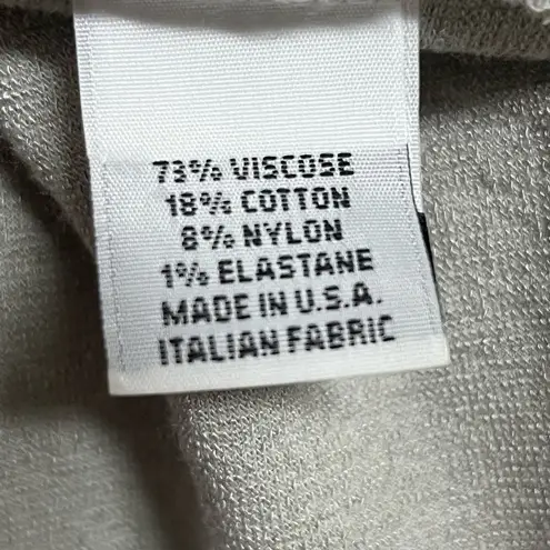 Bryn Walker Plush Nubby knit Gray Boxy Fit Poncho Style Cowl Neck Sweater Med