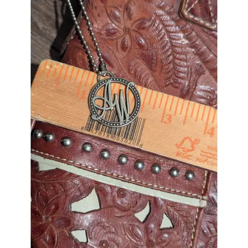 American West Tooled Leather Tote Bag