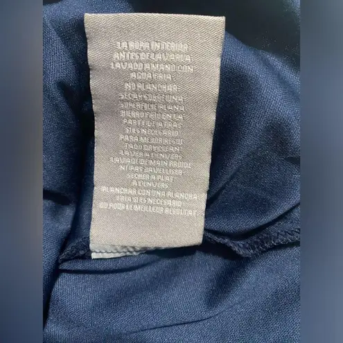 Hope & Harlow Lace Overlay Midi Dress Size 8 Navy Blue