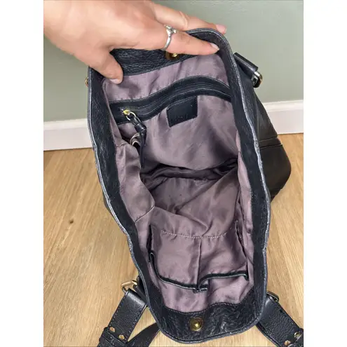 Kooba Large Black Soft Leather Tote Bag Shoulder Purse Handbag Boho Adjustable