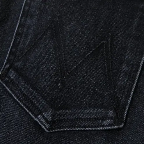 NWT Mother Pixie Swooner Ankle Fray in Thunder Road Button Fly Skinny Jeans 33