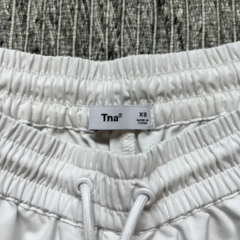 Aritzia TNA White Athletic Drawstring Shorts