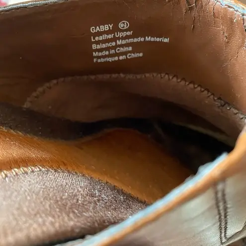 Earth Origins Gabby Clogs Brown Leather Mules Women’s Size 9.5 Slip On Shoes