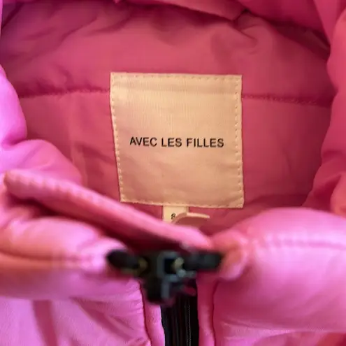 Avec Les Filles NWOT Pink Puffer Jacket Small