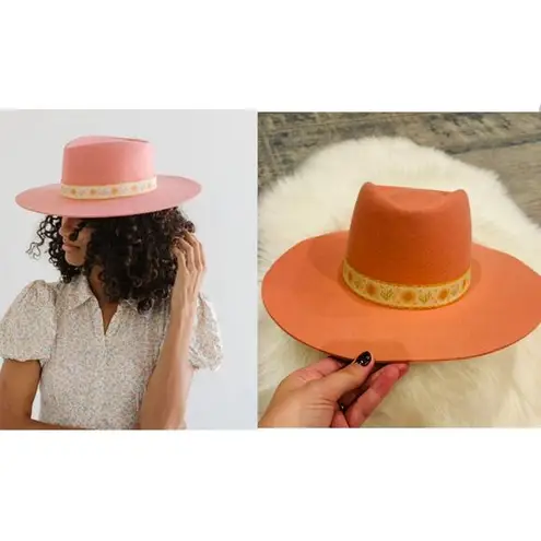 Gigi Pip Dakota Dae Triangle Crown Hat | Pink | XL 61 | NWT