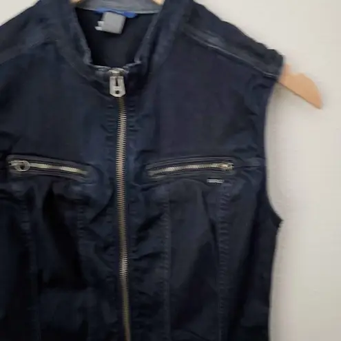 G-star Raw | Midge Chopper Slim Fit Tailored Denim Sleeveless Shirt Blue | Small