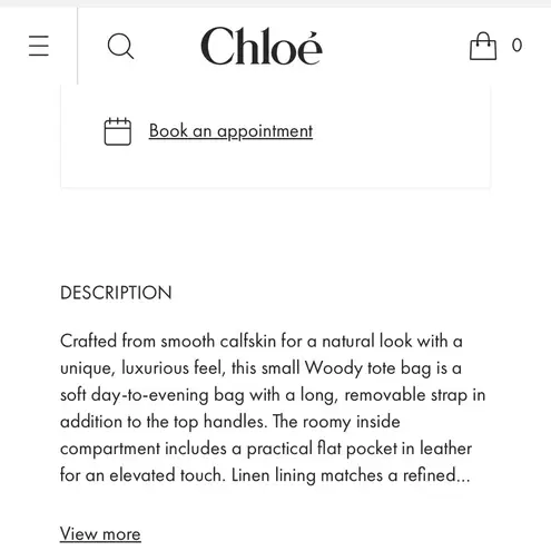 Chloé woody rare color pristine small leather tote crossbody in nomad beige