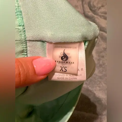 Ryderwear 2 piece Mint Green Sports Bra & Shorts Set