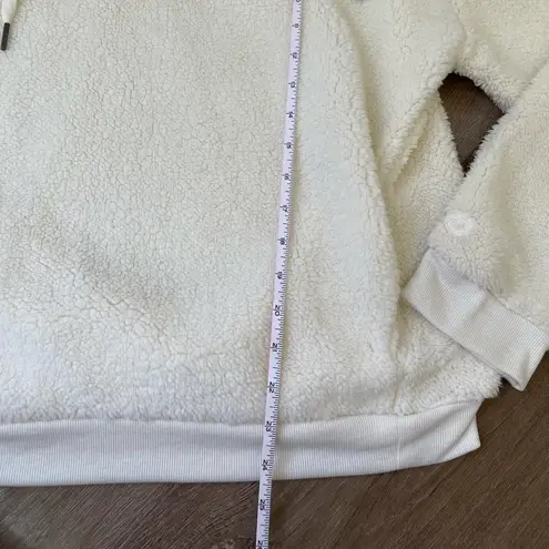 Colosseum  K-State Cream Fuzzy 1/4 Button Up Hooded Pullover Top ~ Size M - Image 10