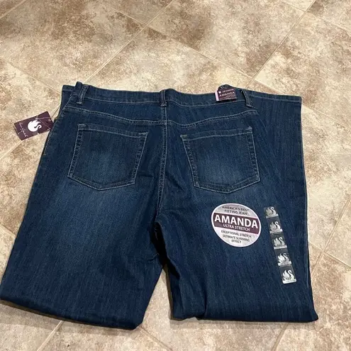 Gloria Vanderbilt NWT Amanda High Rise Tapered Phoenix Wash Jeans Petite 12